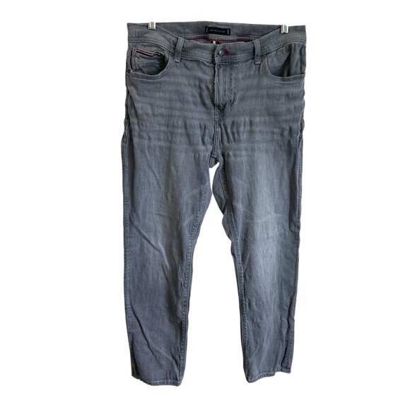 Tommy Hilfiger Gray Jeans Men’s 34 X 30 Straight 100% Cotton - Picture 1 of 6